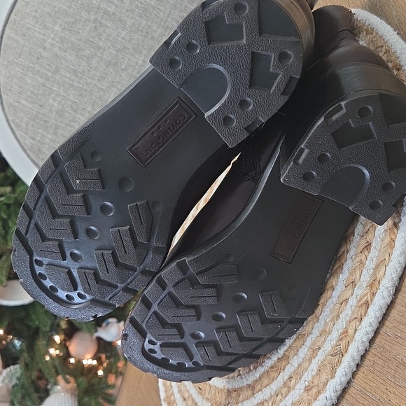 Covington Daley Dark Brown Leather Chunky Heel Boots, Size 8.5M - Picture 5 of 8